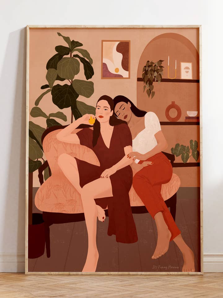 Impression artistique Lovers pour la vente par Illustrations Its Funny Howww Inc