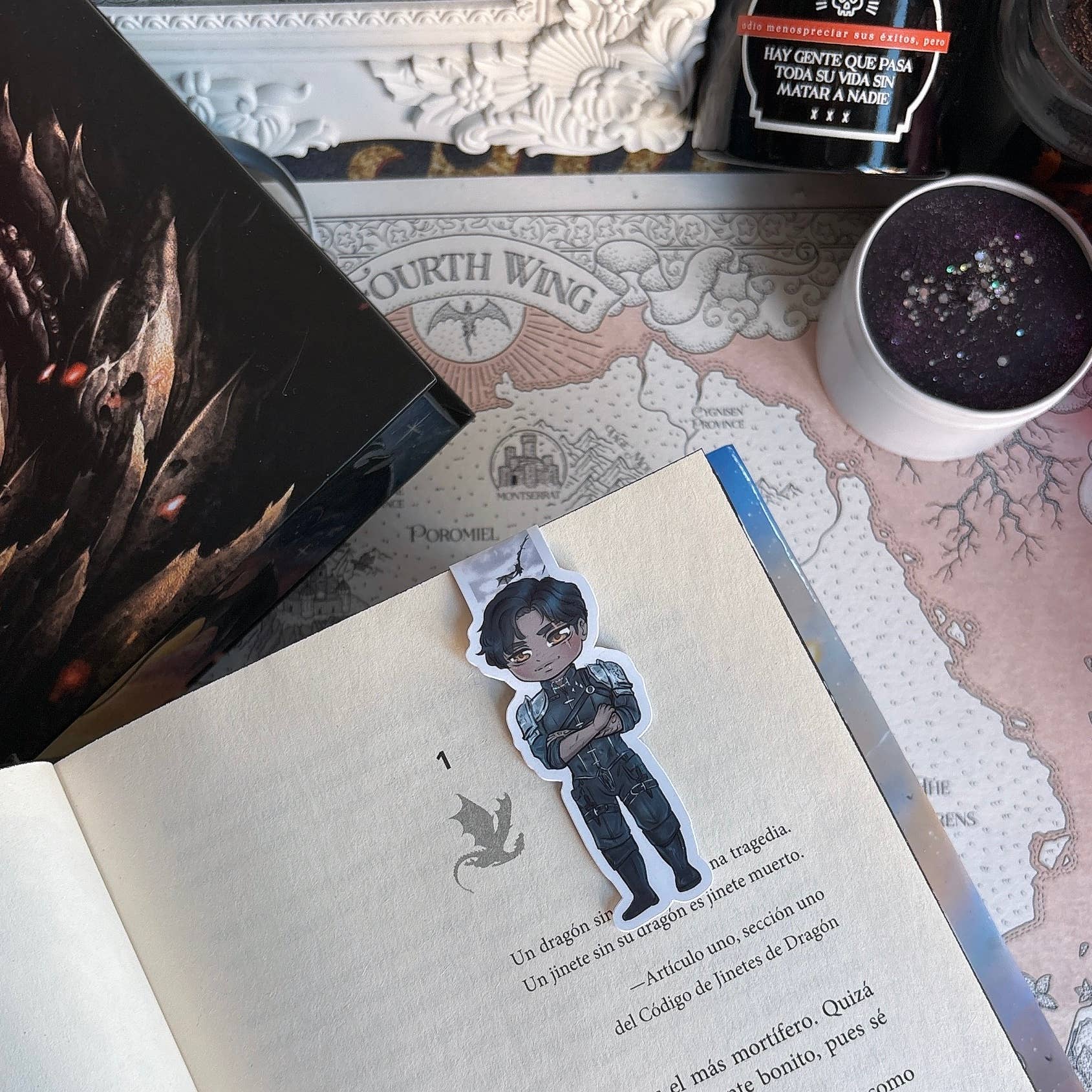 Alsace’s Art - Wholesale Bladwijzer - Magneetbladwijzer Xaden Riorson Chibi-versie.1