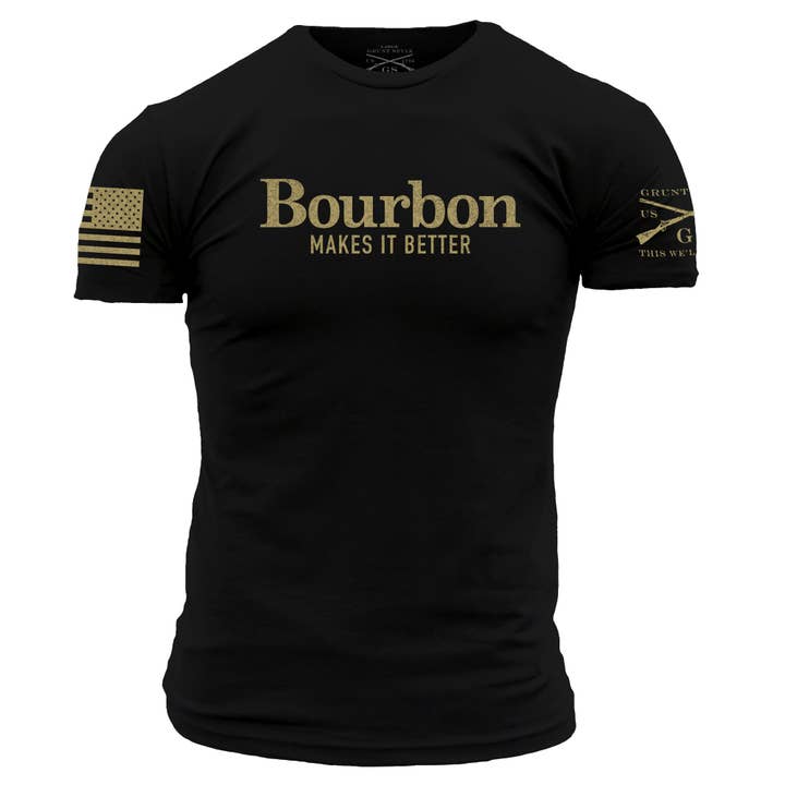 Men's Bourbon Makes It Better Shirt for wholesale by Grunt Style
