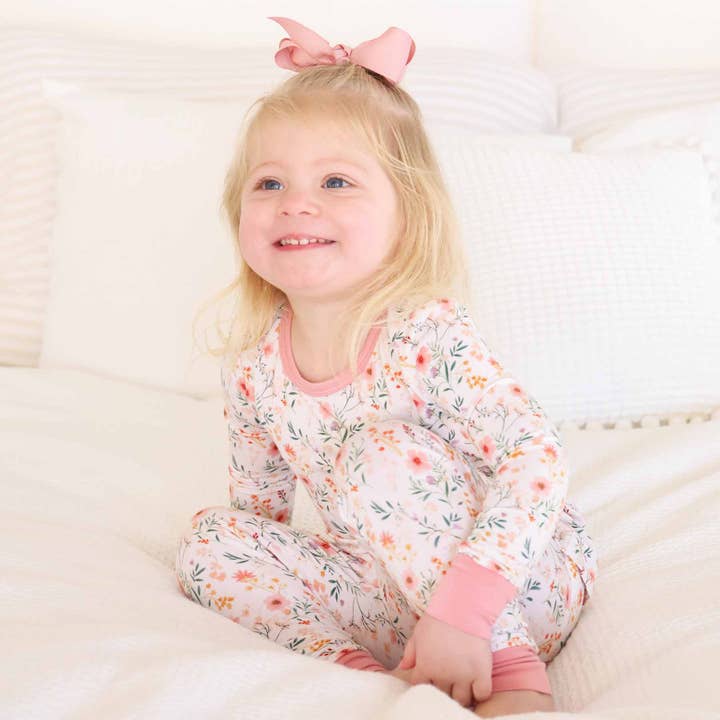 Caden Lane - Wholesale Sleepwear Set - Kids - Winnie's Wildflowers Two Piece Pajama Set7