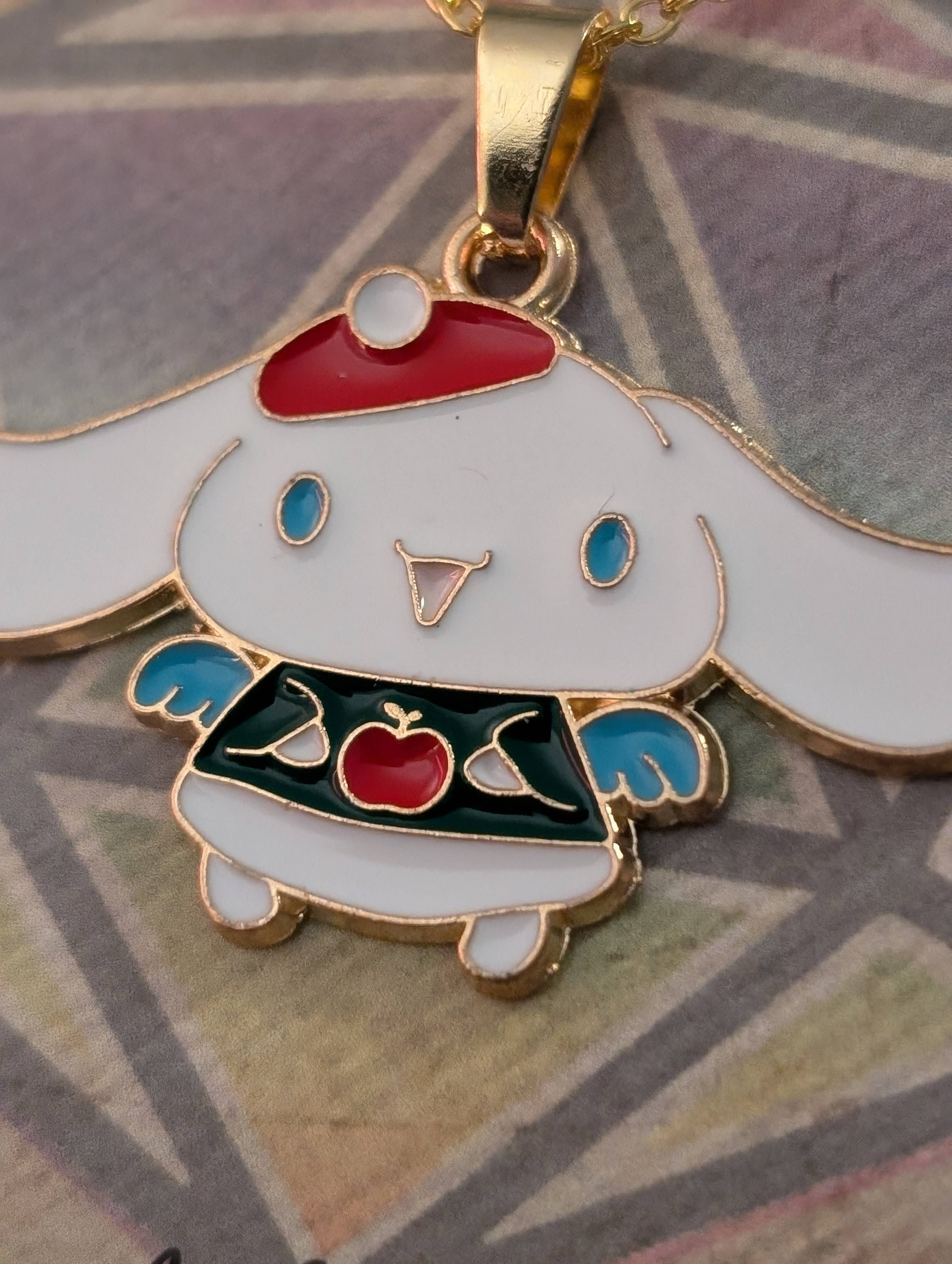 Con-Quest Crafts - Vente Boucles d'oreilles pendantes - Boucles d'oreilles et collier Noël inspirés de Hello Kitty & ses amis10