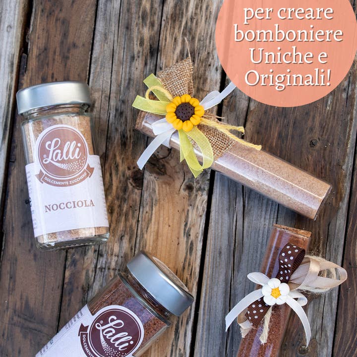 Lalli Zucchero - Wholesale Sugar/Sweetener - Hazelnut flavored sugar 85g5