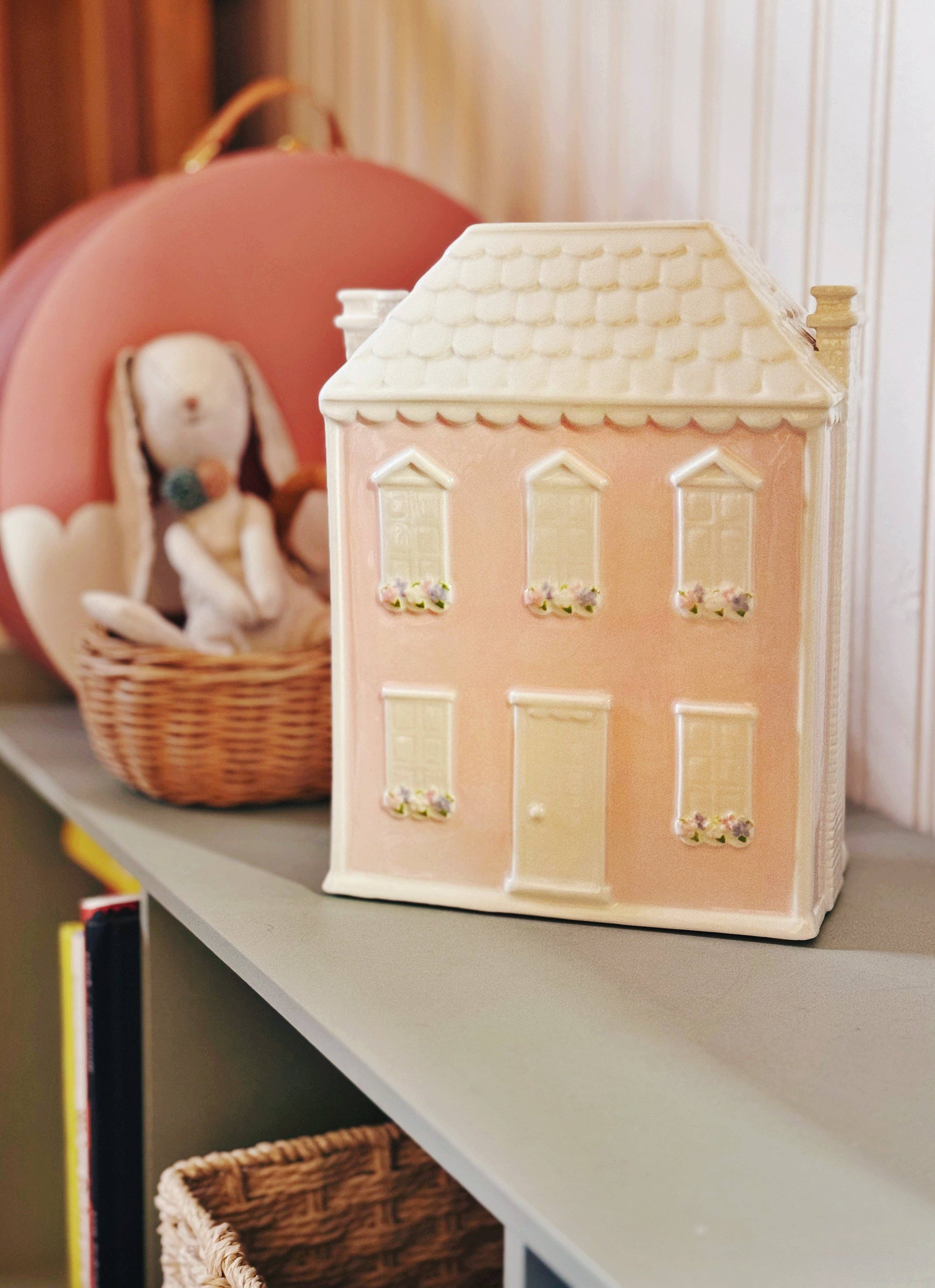 Child To Cherish® - Wholesale Money/Piggy Bank - Kids & Baby - Dolly’s Ceramic Pink House3