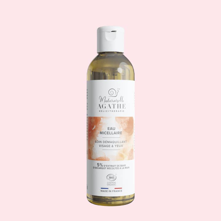 Mademoiselle Agathe - Wholesale Facial Cleanser - Certified organic micellar water - snail slime treatment
