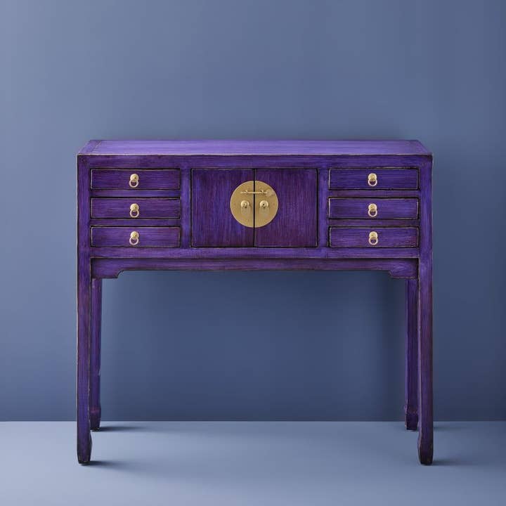 Consola "Dynasty", Vintage Lila Acentos Dorados para venta al por mayor de WERNS