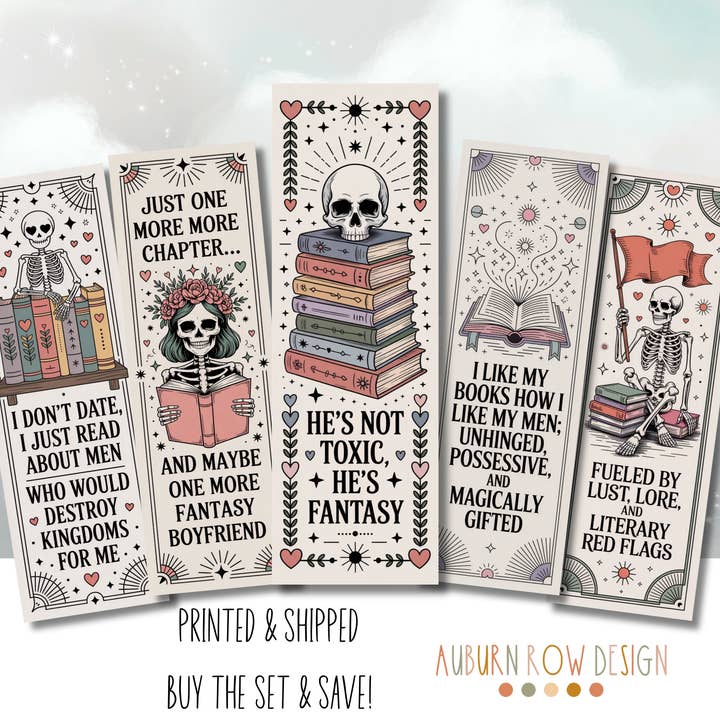 Auburn Row Design - Wholesale Bookmark - Smut Celestial Bookmark Set or Individual2