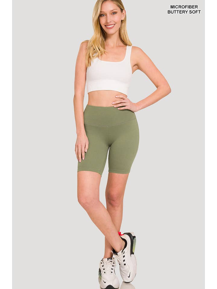 42POPS – wholesale Träningsshorts – Dam – Biker-shorts med bred linning1