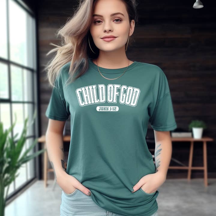 Love Ann Joy Apparel, LLC - Wholesale Screen Printed T-Shirt - Women's - Child of God Christian T-Shirt2