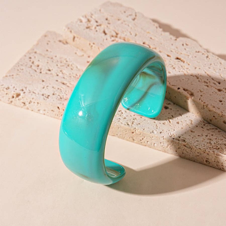 Dipped Shop – Pulseira de missangas por atacado – Pulseiras Abertas Acrílicas Tie-Dye Vintage DP25D6277