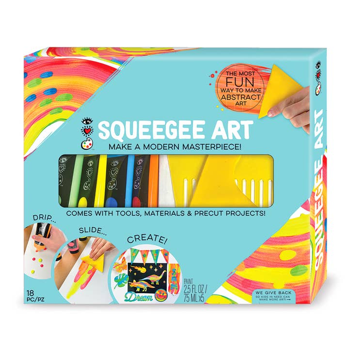 Bright Stripes - Wholesale Art Set - Kids & Baby - iHeartArt Squeegee Art