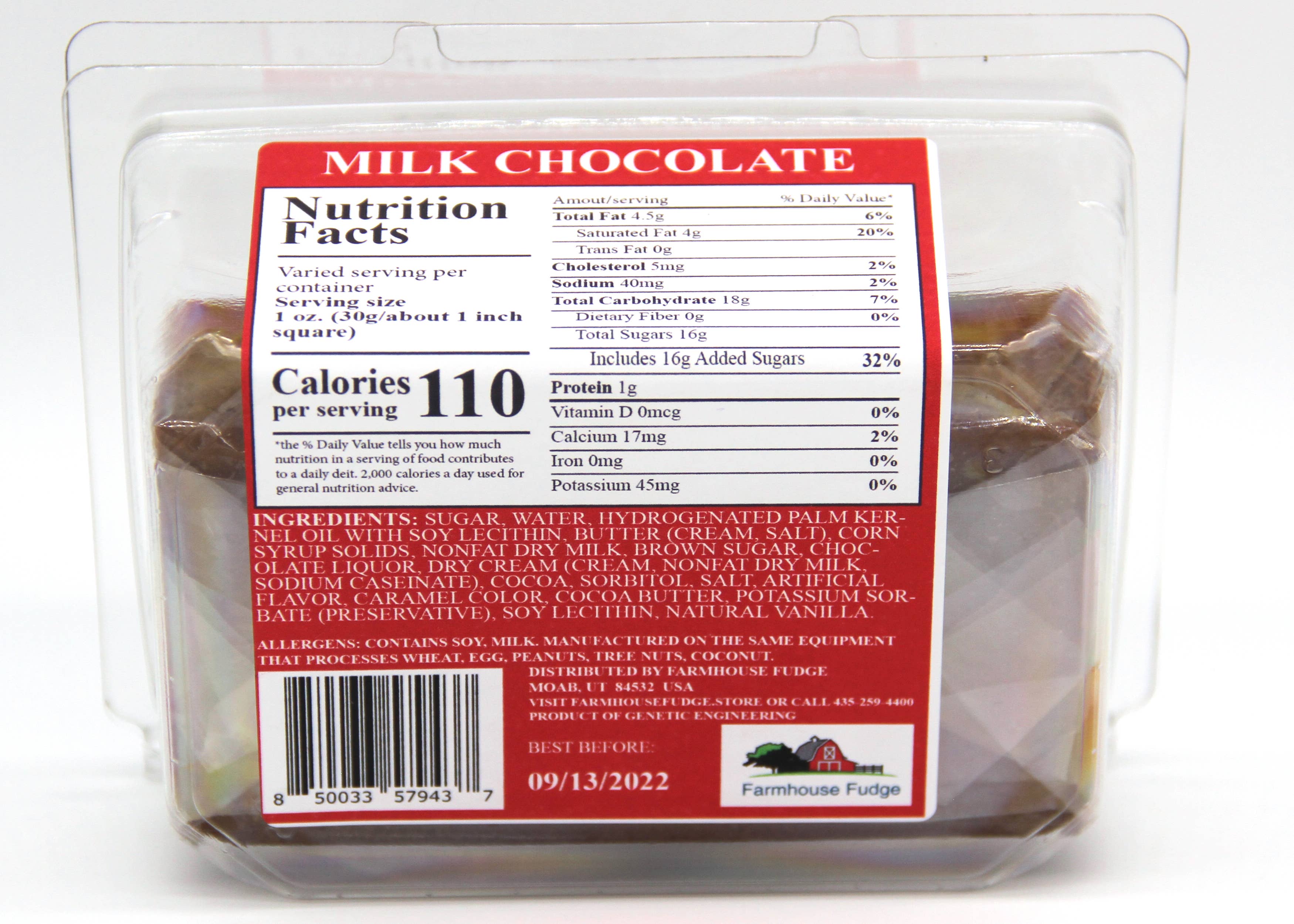 Farmhouse Fudge - Wholesale Fudge - Milk Chocolate Fudge 8 oz.4