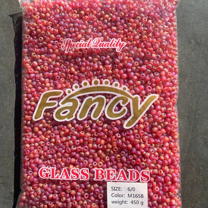 MaddieMayShop - Wholesale Beads - 6/0 Seed Beads, Seed Beads Bulk, Frost Glass Beads 450 Grams3