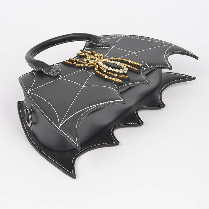 3AM BY H&D ACCESSORIES - Wholesale Top Handle Bag - Women's - Faux Leather Spider Top Handle Clutch