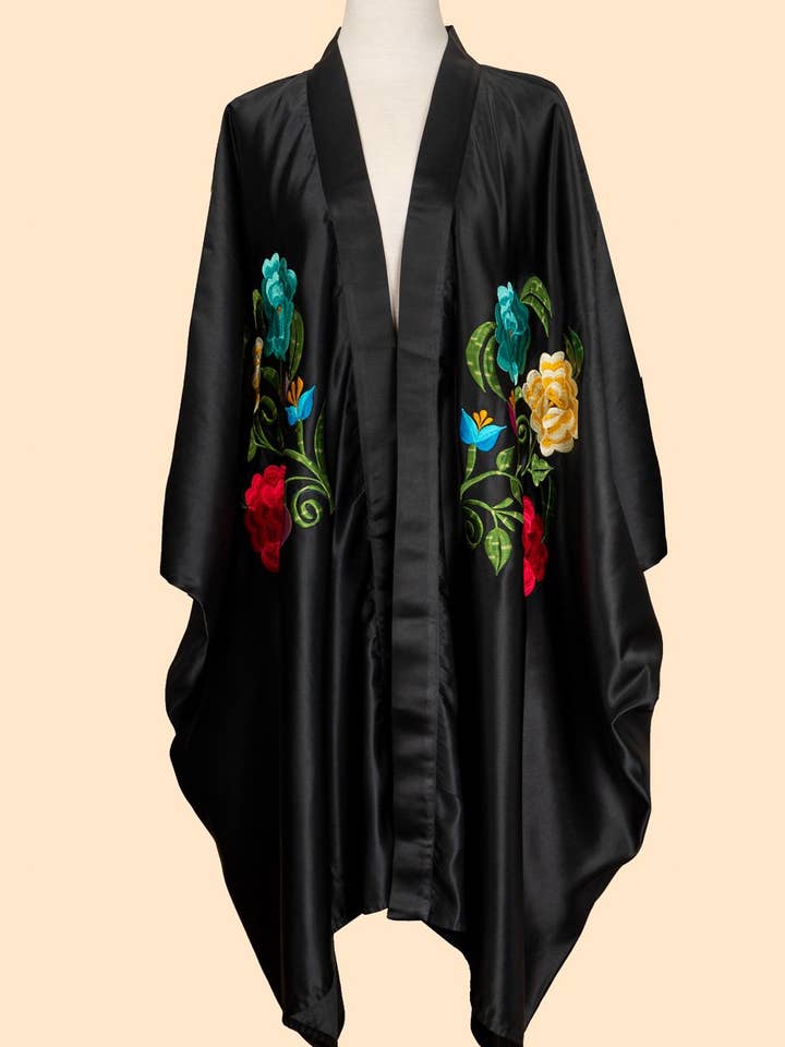 Riot of Flowers Kimono Robe for wholesale by Ceiba