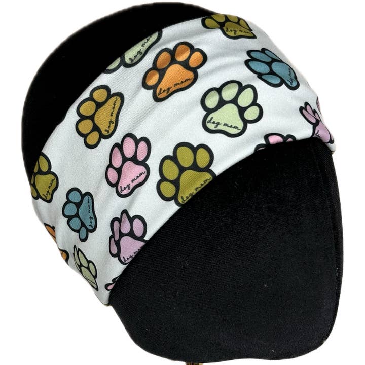 Bandana Elástica Dog Mom por atacado de The Sassy Olive Handmade Headbands