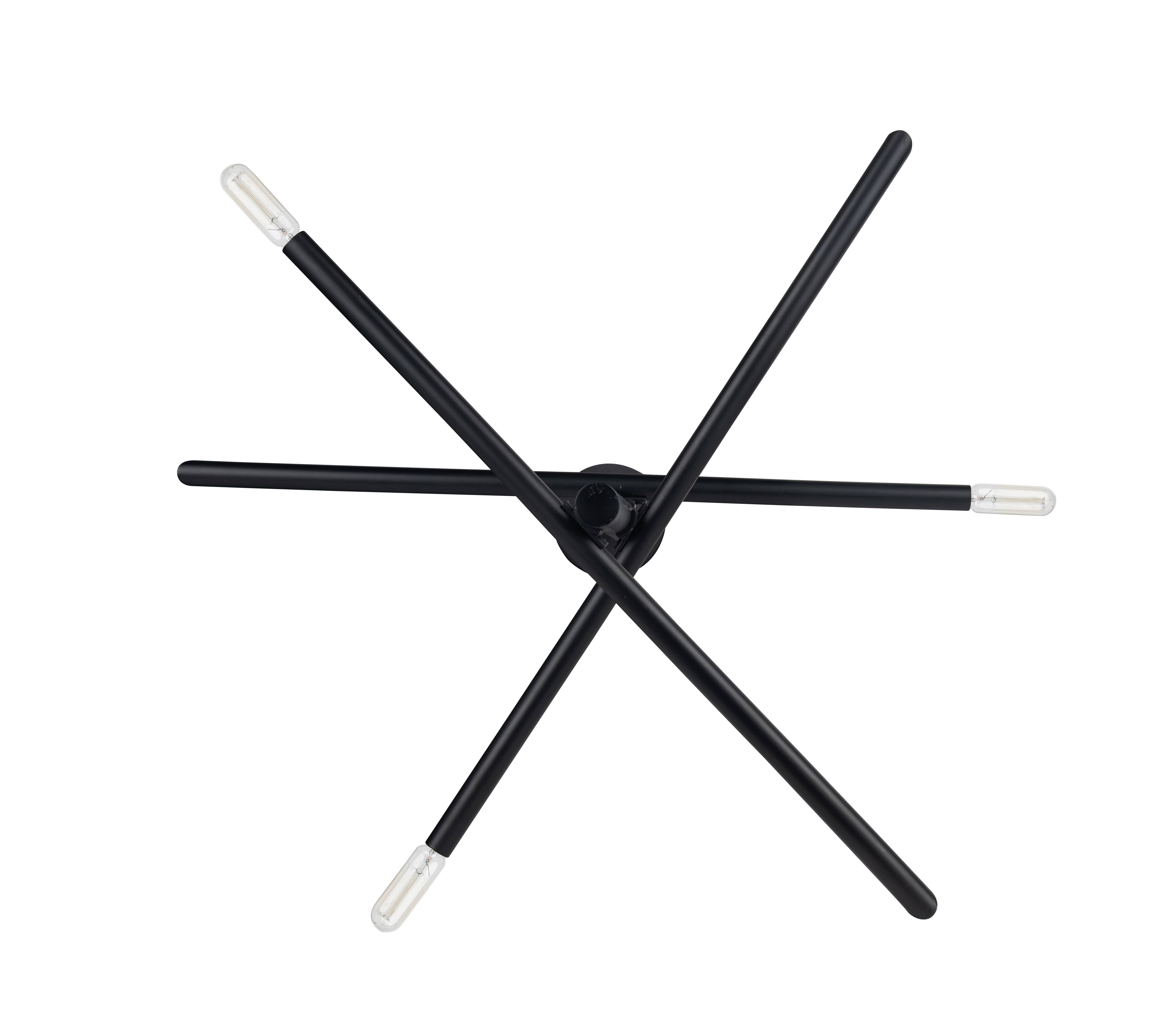 Brio Lighting - Wholesale Chandelier/Hanging Light - Sale - Optical 6-Light Adjustable Black Stacked Chandelier8