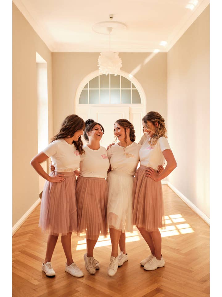 shopandmarry - Wholesale Skirt - Women's - Pink tulle skirt, perfect for brides, bridesmaids and girls