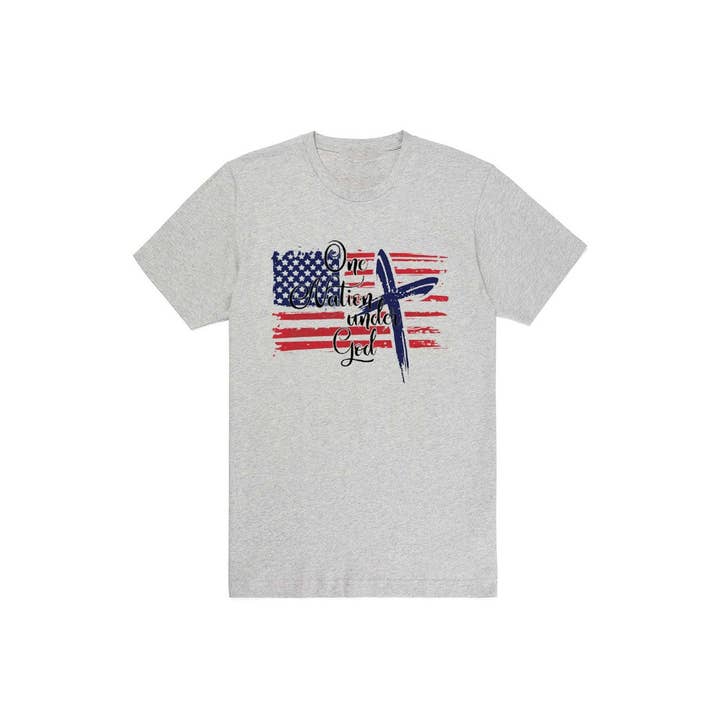 AMERICAN FLAG GRAPHIC MENS TEE for wholesale by HUENIQ