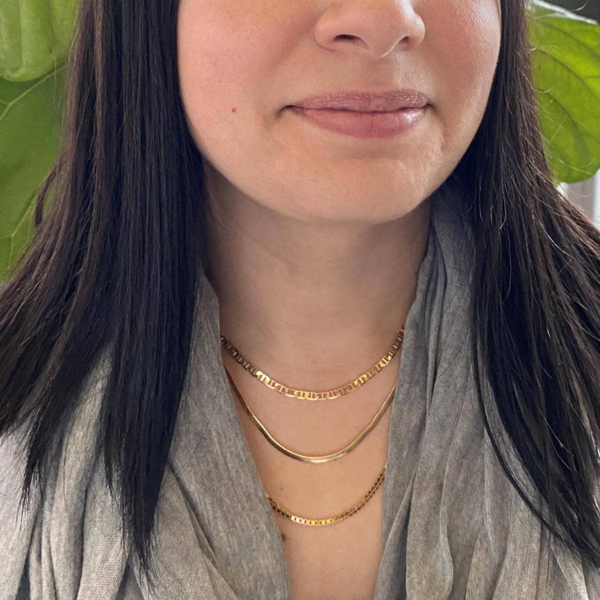 Something Silver – wholesale Kedjehalsband – 3 mm fiskbenslänk i kedja3