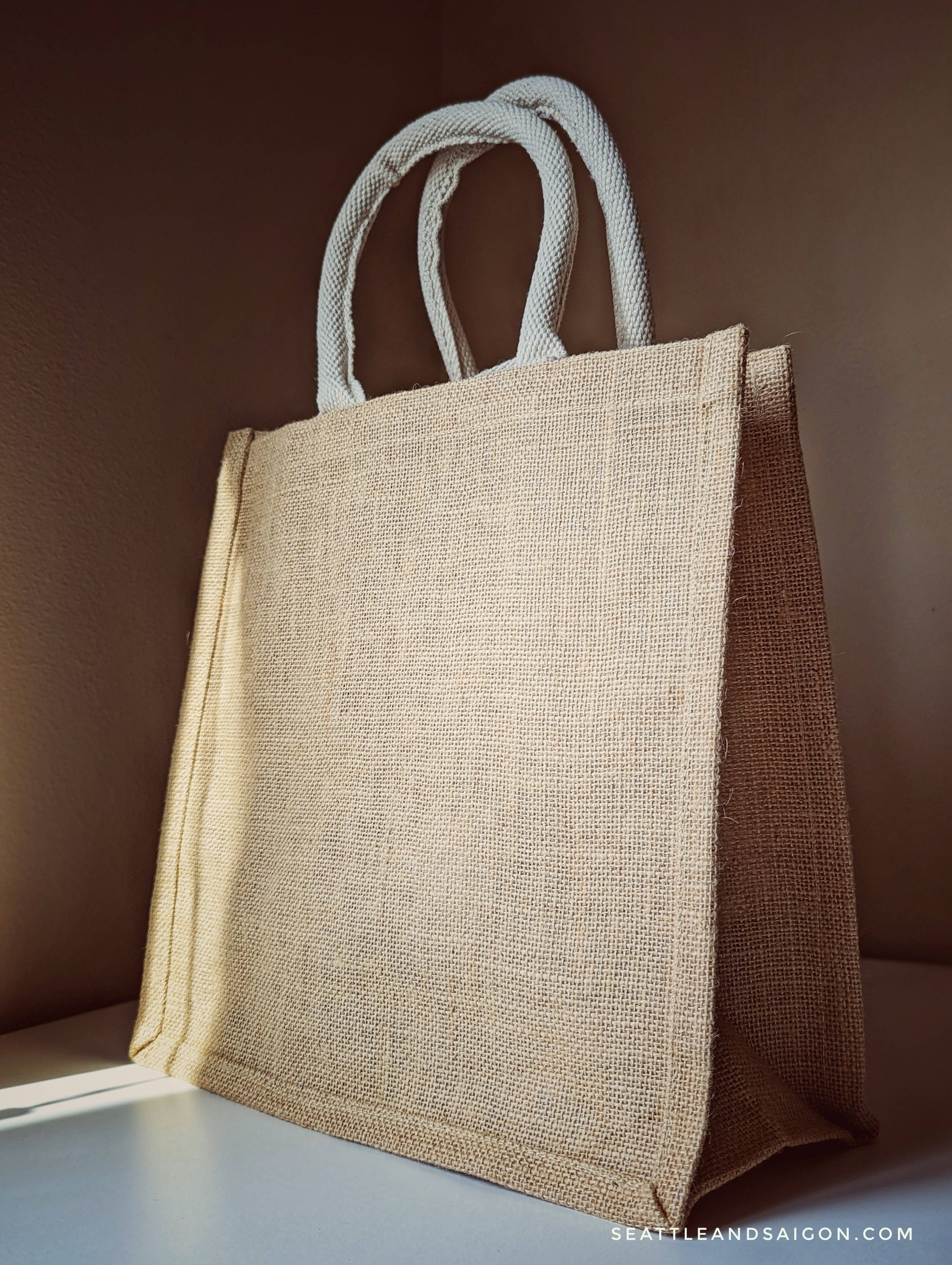 Seattle and Saigon - Wholesale Tote Bag - Women's - JUTE HANDBAG1