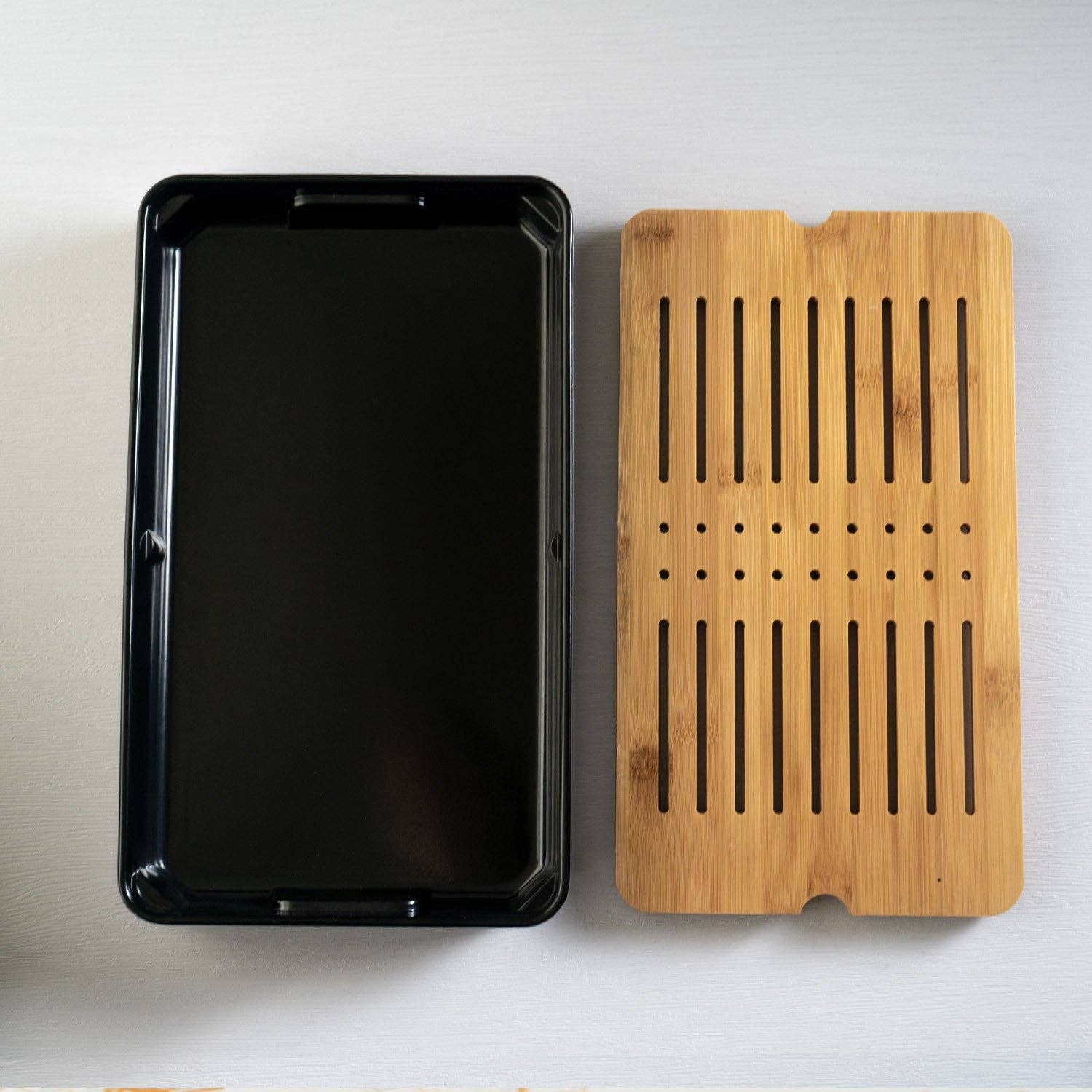 Urban Tokyo - Vendita all'ingrosso Vassoi da portata - Vassoio rettangolare per tè da 31,8 cm con vassoio raccogligocce (confezione 1/20)3