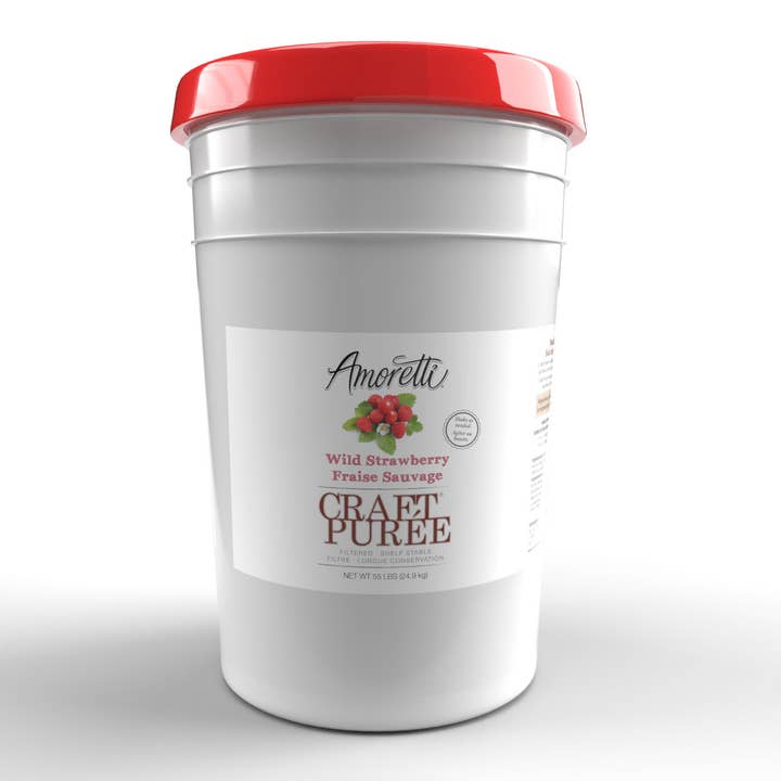 Wild Strawberry Craft Puree® for wholesale by Amoretti