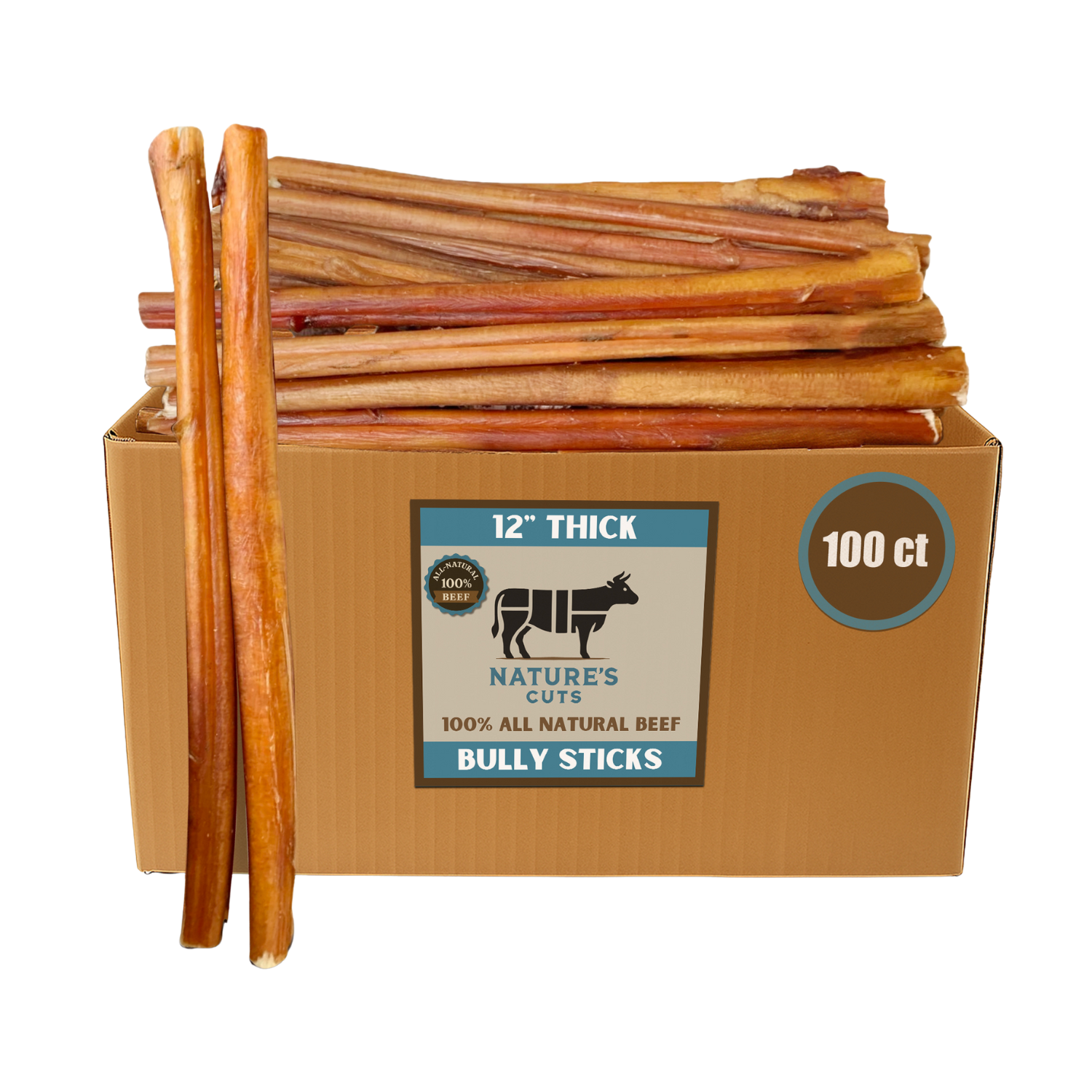 Mighty Chewz - Wholesale Pet Treats - Dog - 12" Thick Bulk Bully Sticks (Case Price: $3.33/Stick)8