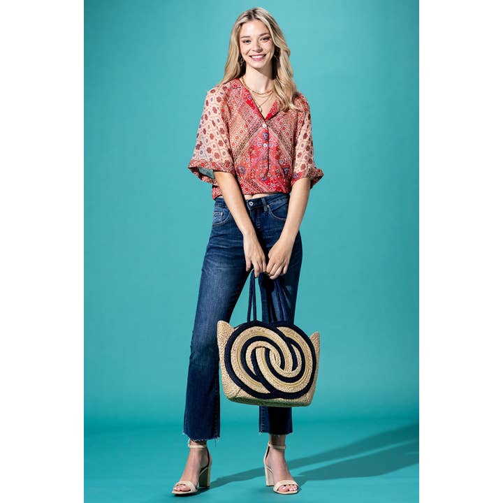 Ritz Jute Bag for wholesale on Faire9