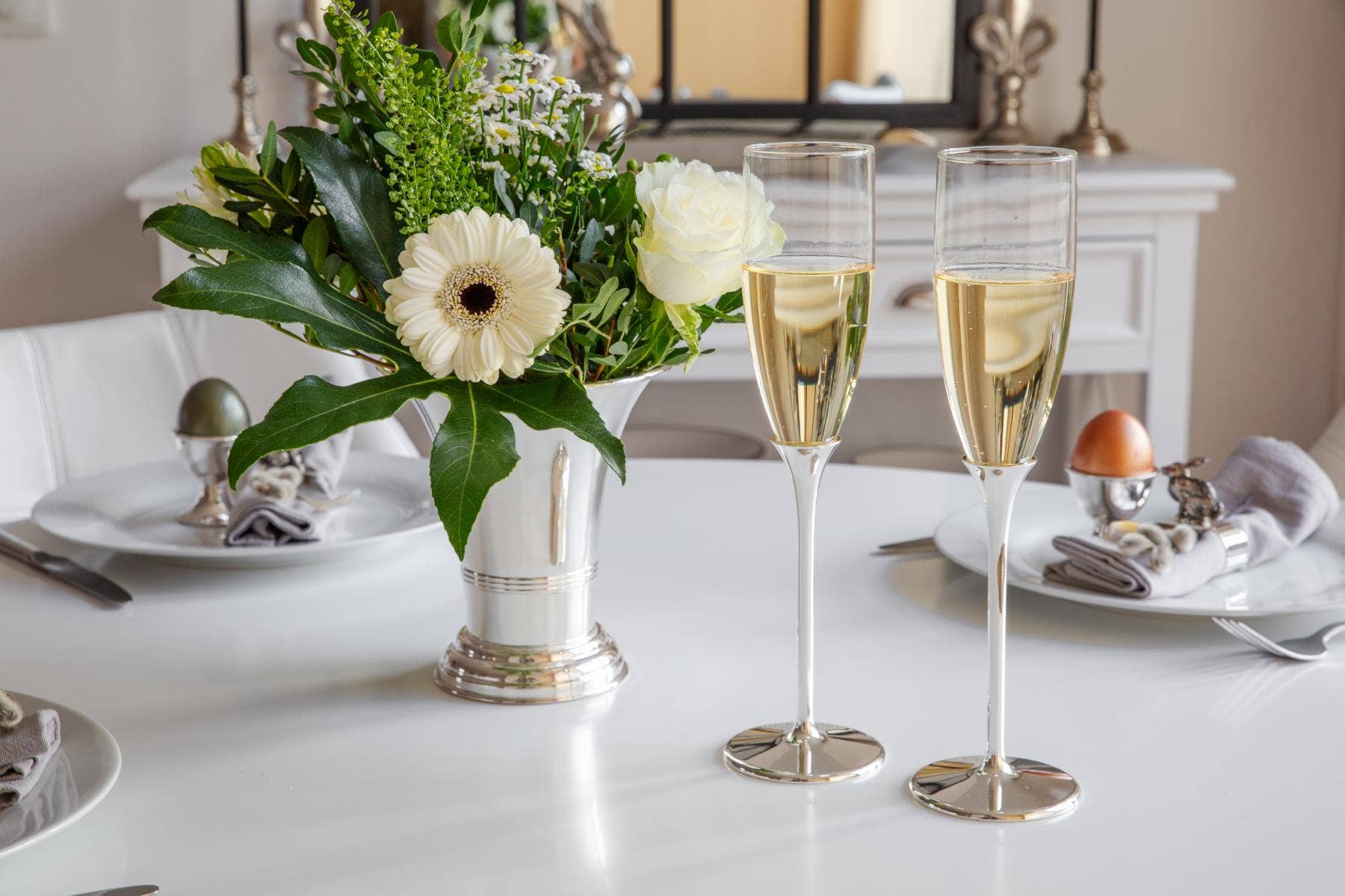 EDZARD – Copo de champagne por atacado – Conjunto com 2 Taças de Champanhe Victoria (Altura 27 cm)4