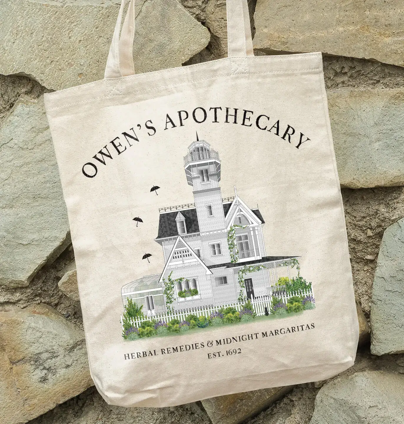 Fox Burrow Designs - Vendita all'ingrosso Borsa tote - Donna - Practical Magic - Borsa in tela1