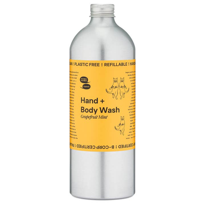 Meow Meow Tweet – wholesale Body wash/shower gel – Grapefruit Mint Hand + Body Wash
