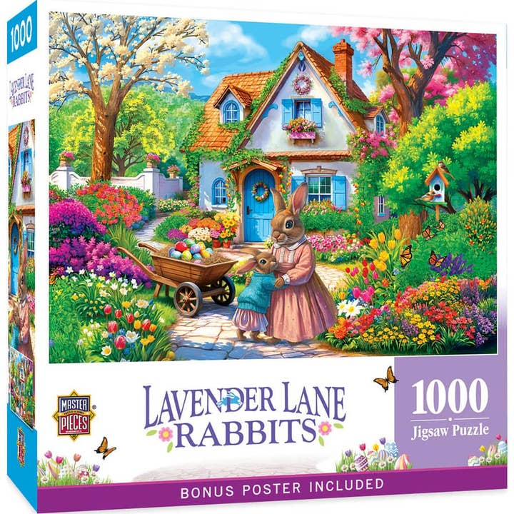 Pâques - Puzzle de 1000 pièces Lapins de Lavender Lane pour la vente par Masterpieces Puzzles
