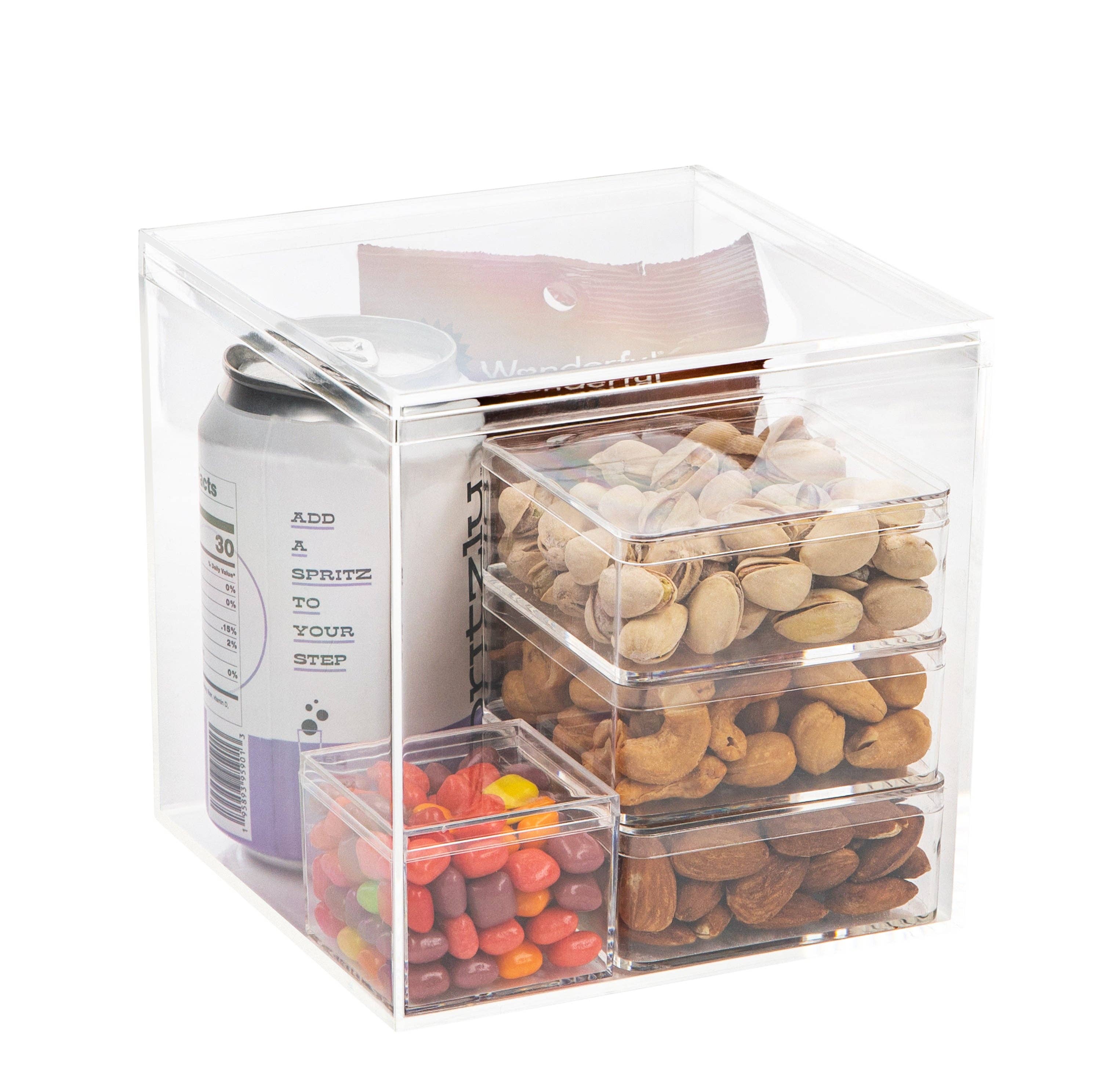 Hammont - Wholesale Kitchen Storage/Organizer - Clear Acrylic Box 5.875x5.875x5.8751