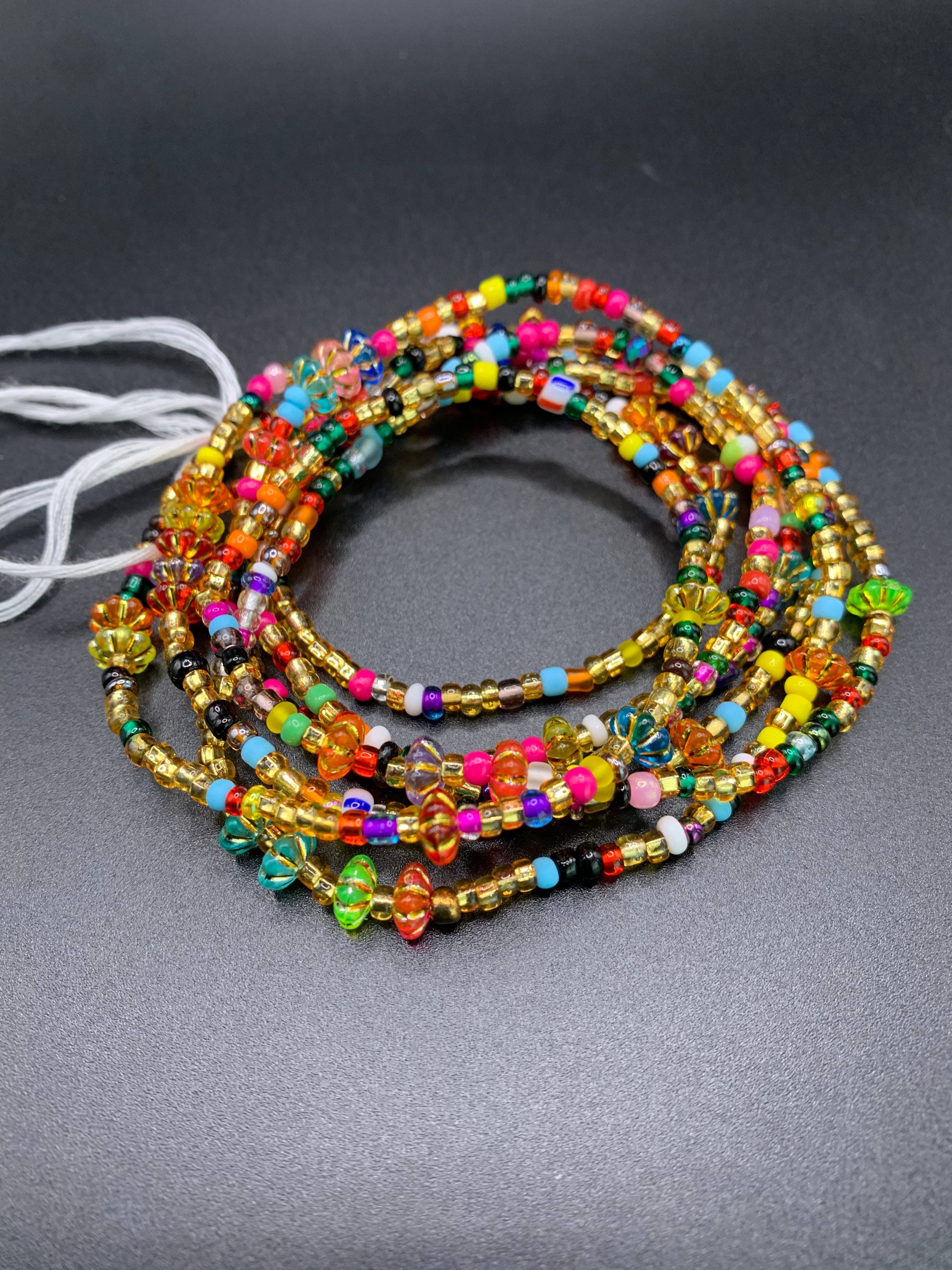MaddieMayShop - Wholesale Beads - Lily~ Multi Colored Waist Bead7