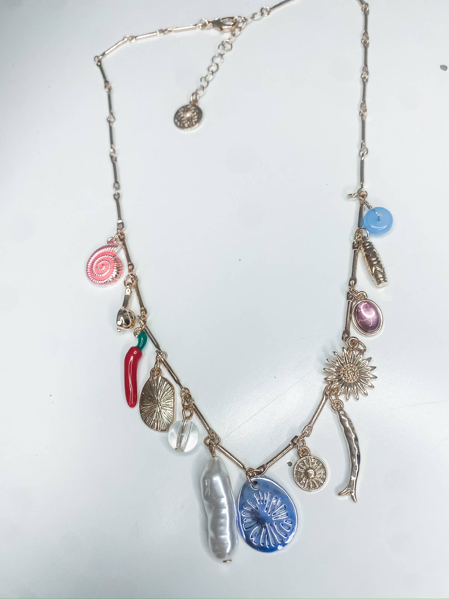 HoopLa - Wholesale Pendant/Charm Necklace - Sea & Sun Charm Necklace- Collection-Hand Made Chain, Charms4