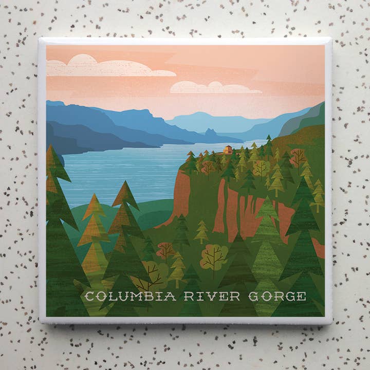 Columbia River Gorge Coasters for wholesale by Robot Candy