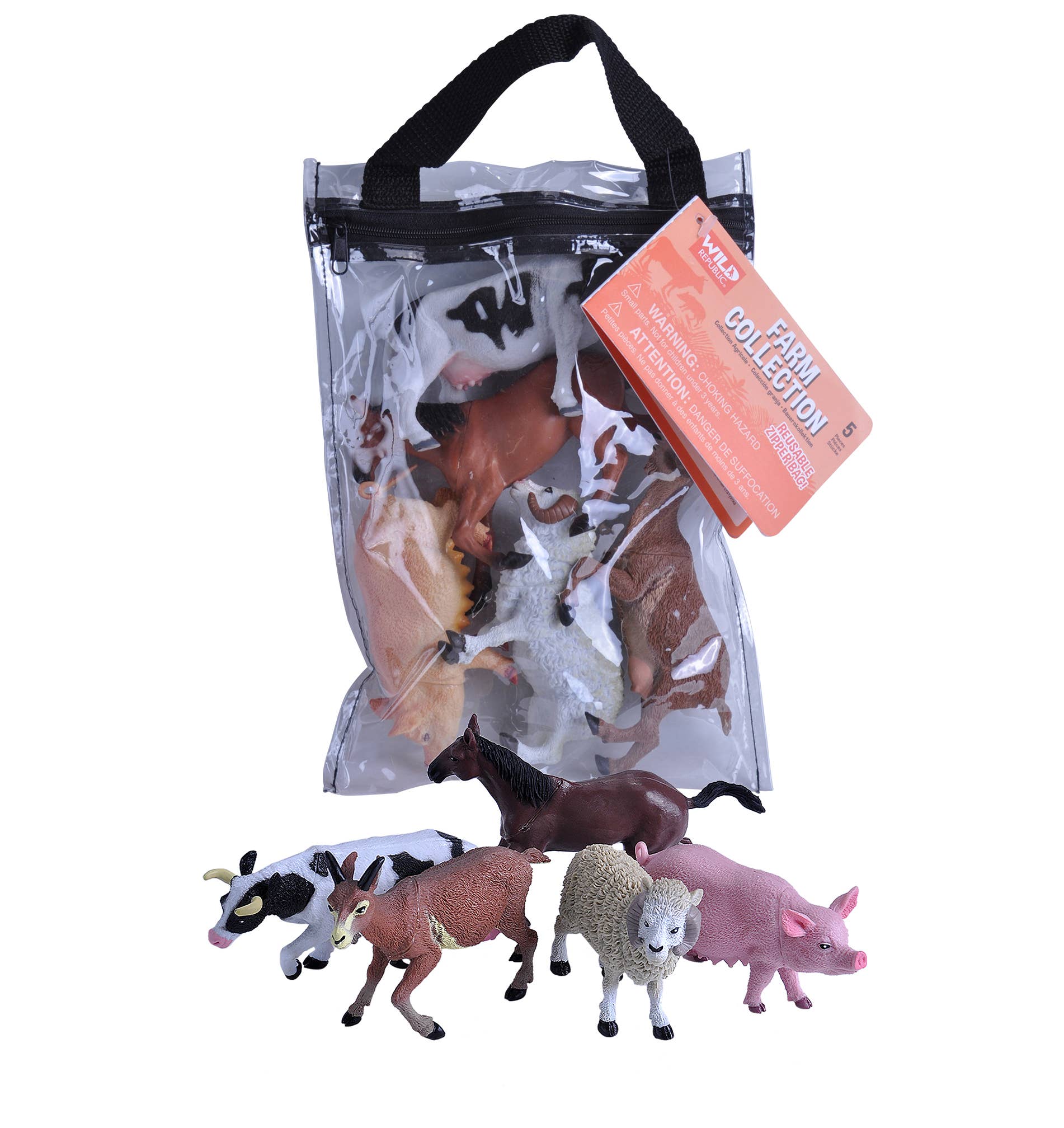 Wild Republic - Wholesale Toy Set - Kids - Polybag-Zip Farm 11"0