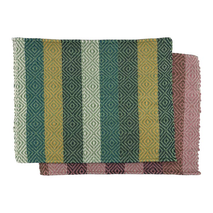 Upcycled Plastic Placemat - Geometric, Set of 2 and other Purchase Wholesale rose gold placemats. Free Returns & Net 60 Terms on Faire trending on Faire.