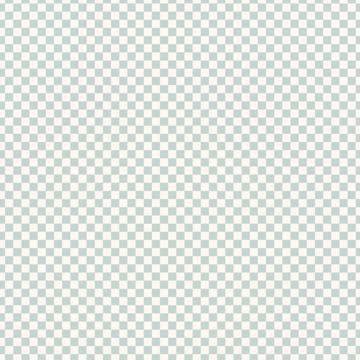 Fox & Fallow – wholesale Cot/crib sheets – Sage Check Organic Fitted Cot Sheet