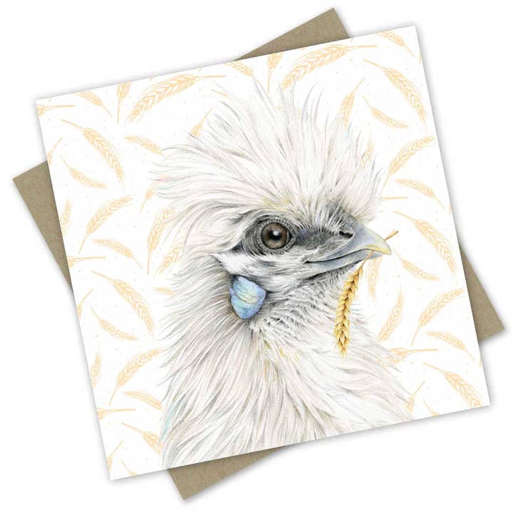 Farm friend: Miss Silkie the Chicken for wholesale by Popcorn Blue