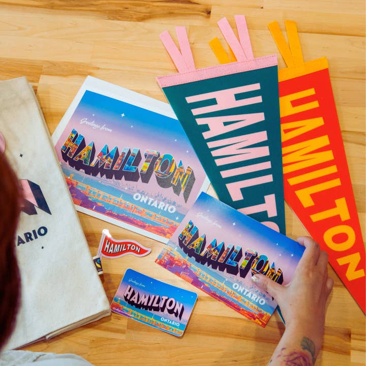 Party Mountain Paper co. - Wholesale Art Print - Greetings From Hamilton Print | Last Chance