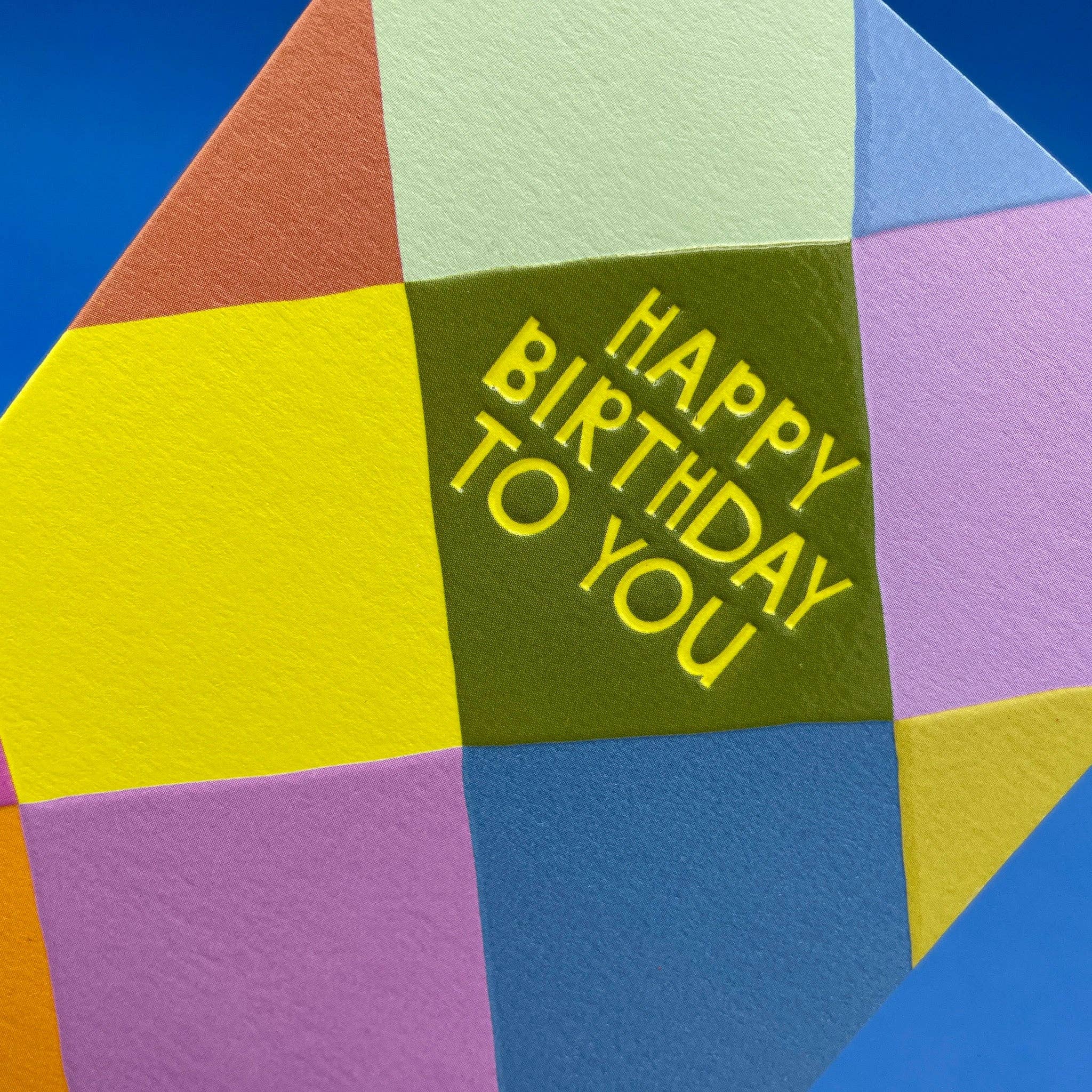 Raspberry Blossom – wholesale Birthday card – Happy Birthday To You Harlequin (LIJ01)1