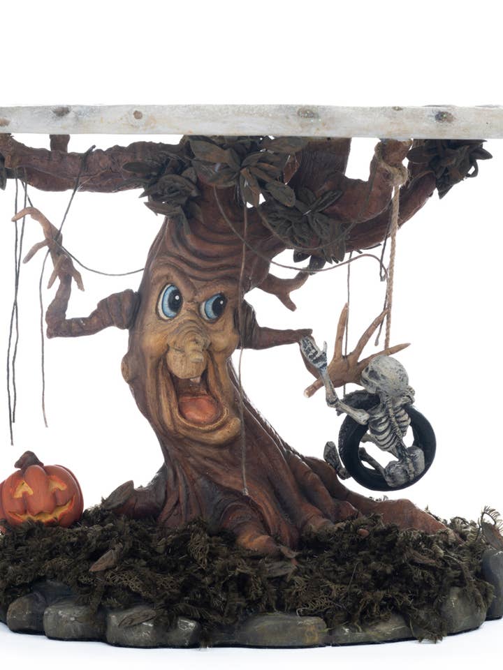 Halloween Hollow Tree Cake Plate for wholesale by Katherine's Collection