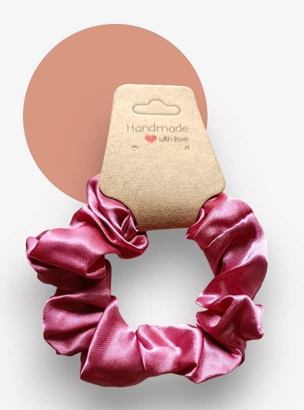 Kids4trendy - Wholesale Scrunchie - Women's - SILK scrunchies diamond Pink1