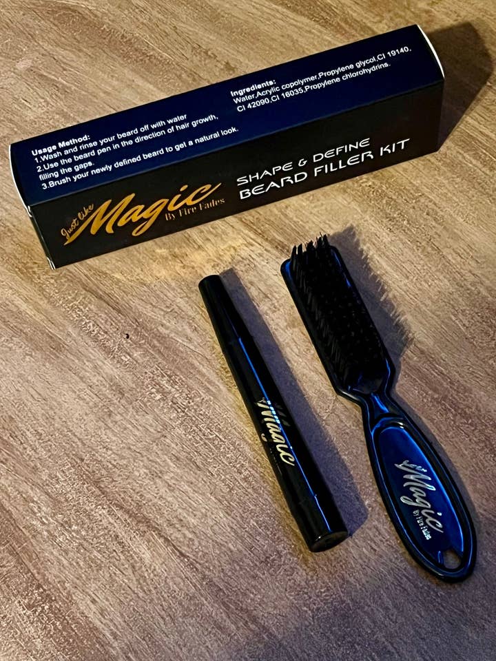 Just Like Magic Beard Filler Kit for wholesale by Fire Fades Hair Lab LLC