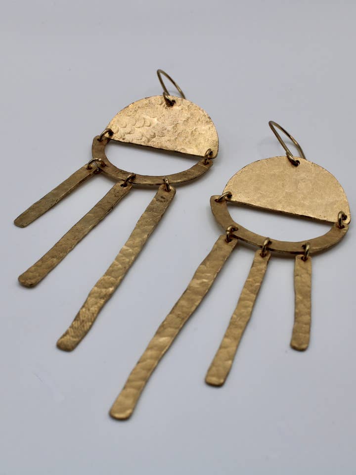 "The Sun Earrings" for wholesale by Marie Moon Design Co