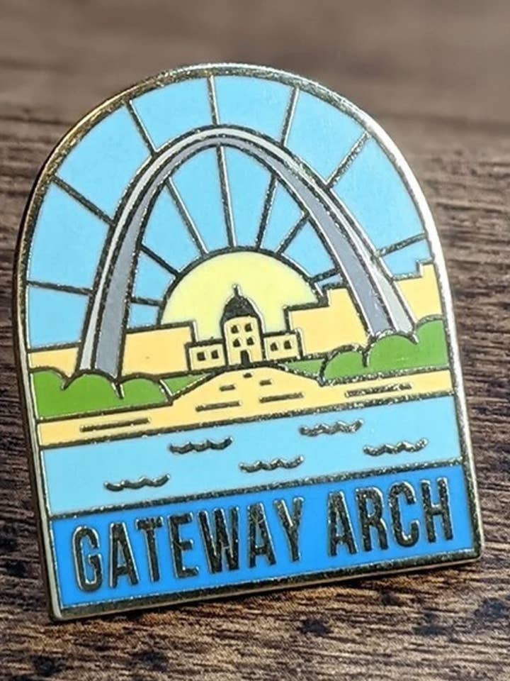 Gateway Arch National Park emaljestift for engroshandel hos Hike and Draw