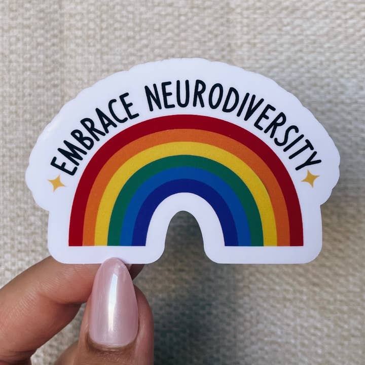 Pegatina Embrace la neurodiversidad para venta al por mayor de Kaela Milan Design Co