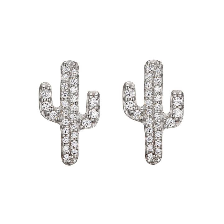 STUDS PAVÉ CACTUS pour la vente par Sugar Bean Jewelry