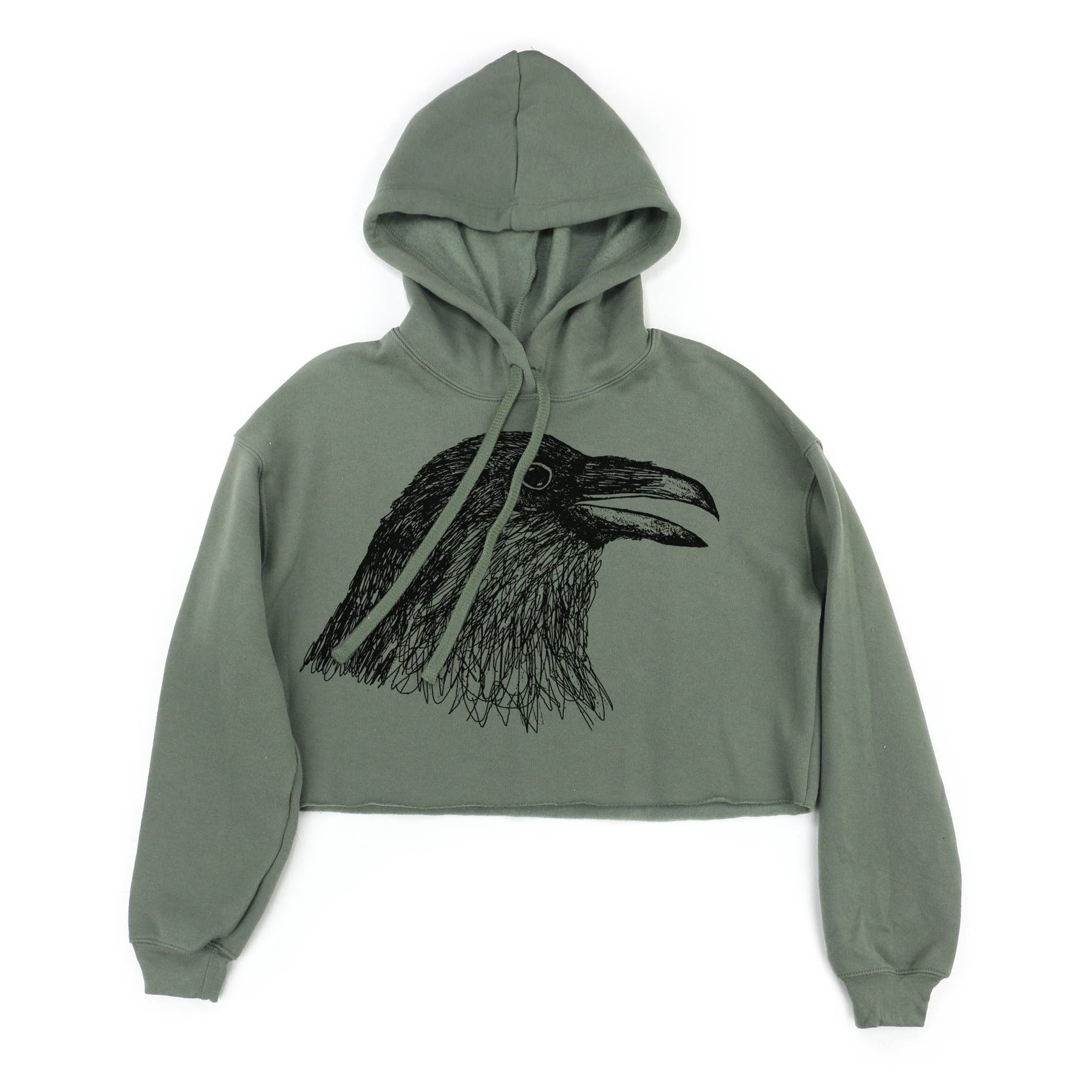 Supermaggie @ Faire - Wholesale Hoodie - Women's - Crow Head Mandy Crop Hoodie3